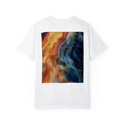 Fire and Space Abstract Fluid Art
