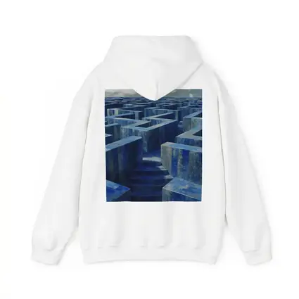 Blue Stone Labyrinth Maze Surreal Architecture