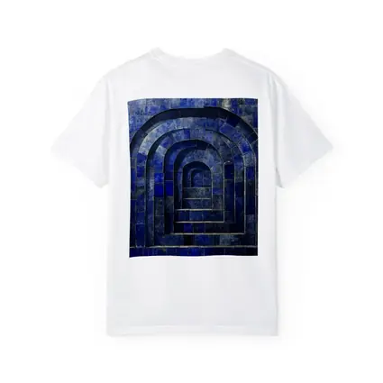 Blue Mosaic Tile Arches Architectural Art