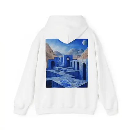 Blue Stone Labyrinth Ancient Desert Mountains