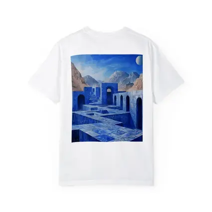 Blue Stone Labyrinth Ancient Desert Mountains