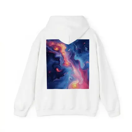 Cosmic Nebula Abstract Blue Pink Swirl Art