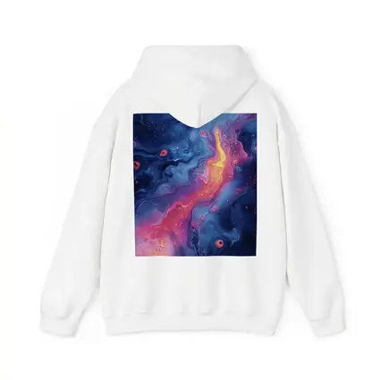 Cosmic Nebula Abstract Blue Pink Swirls