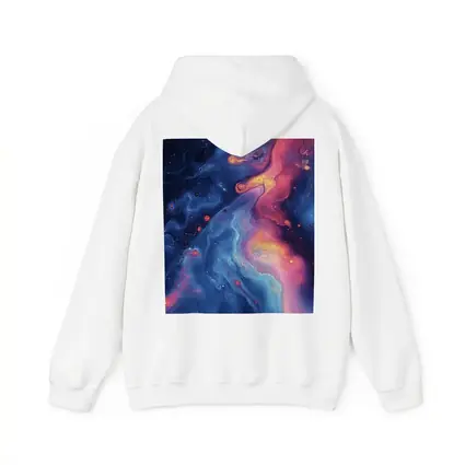 Cosmic Nebula Abstract Dark Blue Pink Art