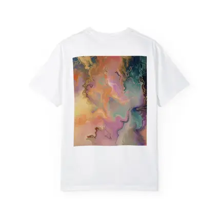 Pastel Marble Abstract Art Gold Veins