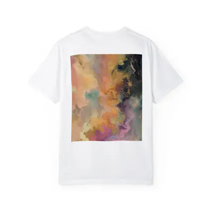 Pastel Marble Abstract Art Gold Swirls