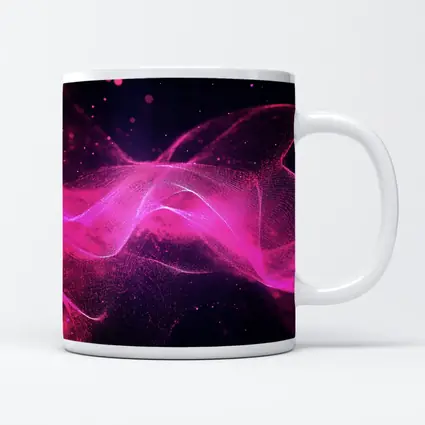 Pink Purple Wave Abstract Dark Background