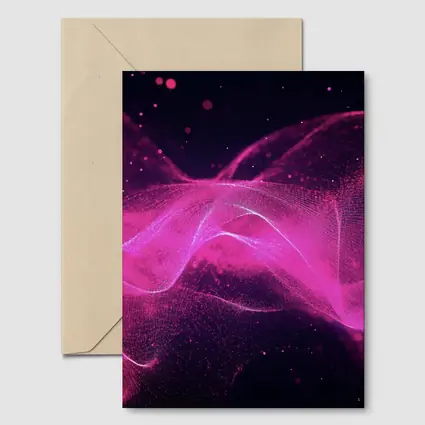Pink Purple Wave Abstract Dark Background