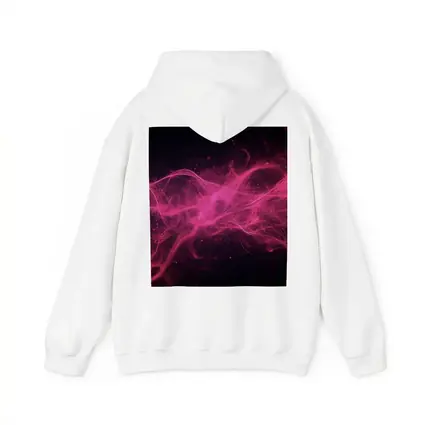 Pink Neon Wave Abstract Dark Background