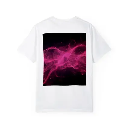 Pink Neon Wave Abstract Dark Background
