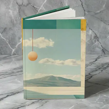 Geometric Collage Abstract Sky Mountain Landscape