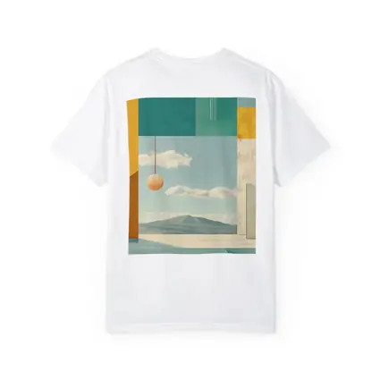 Geometric Collage Abstract Sky Mountain Landscape