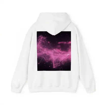 Pink Geometric Network Abstract Dark Space