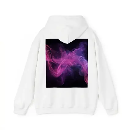 Pink Purple Smoke Waves Black Background