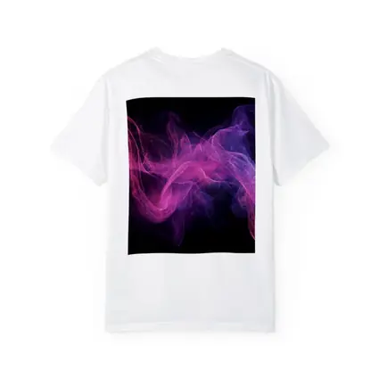 Pink Purple Smoke Waves Black Background