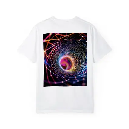 Colorful Geometric Tunnel Vortex Abstract Art