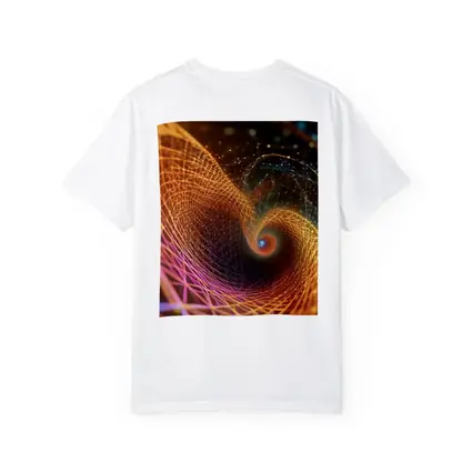 Golden Spiral Abstract Digital Art Dark Background