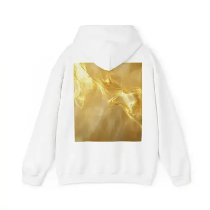 Golden Fluid Abstract Swirling Light Art