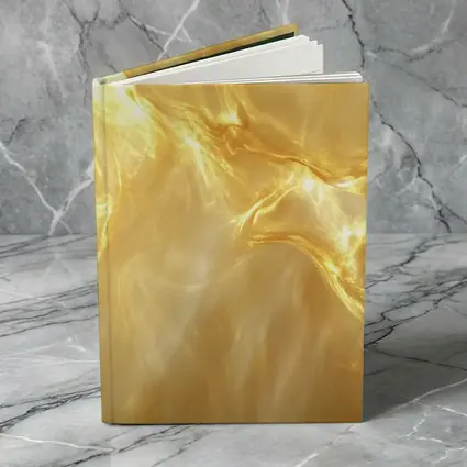 Golden Fluid Abstract Swirling Light Art