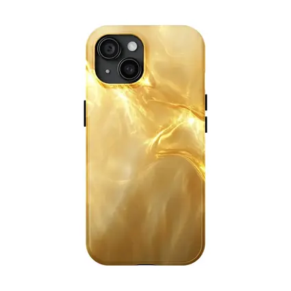 Golden Fluid Abstract Swirling Light Art
