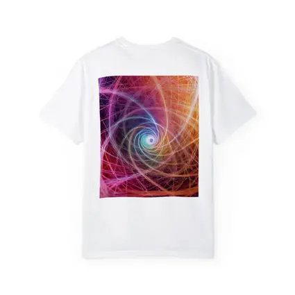Colorful Spiral Light Trails Abstract Art