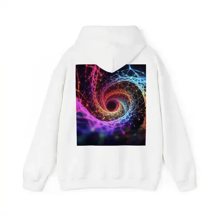 Neon Spiral Vortex Geometric Abstract Dark Background