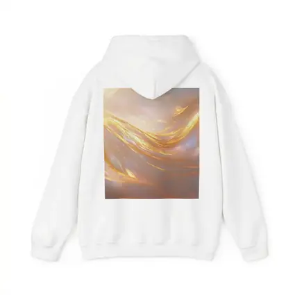 Gold Liquid Swirl Abstract Glowing Light