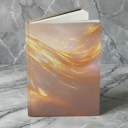Gold Liquid Swirl Abstract Glowing Light