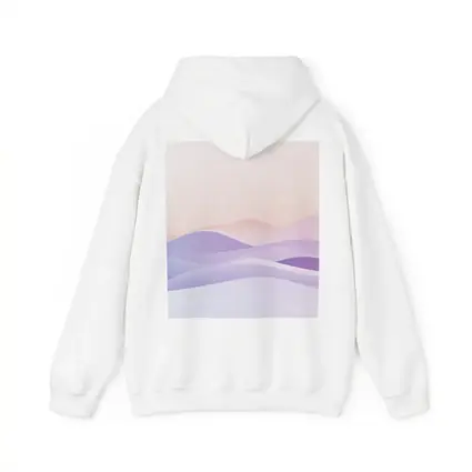 Soft Pastel Abstract Wave Landscape Art