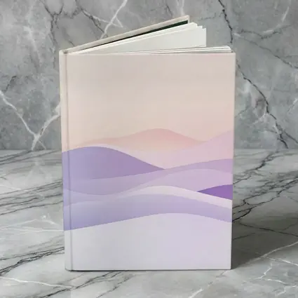 Soft Pastel Abstract Wave Landscape Art