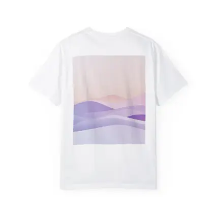 Soft Pastel Abstract Wave Landscape Art