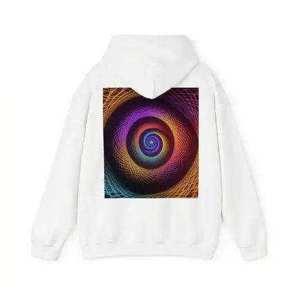 Rainbow Spiral Neon Abstract Dark Background