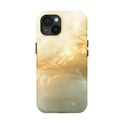 Gold Swirl Abstract Beige Marble Art
