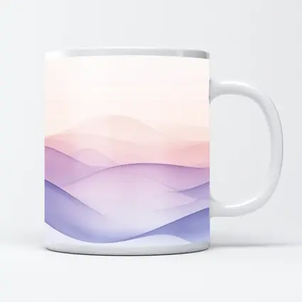 Soft Pastel Wave Abstract Minimalist Art