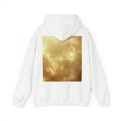 Golden Nebula Swirling Light Abstract Space