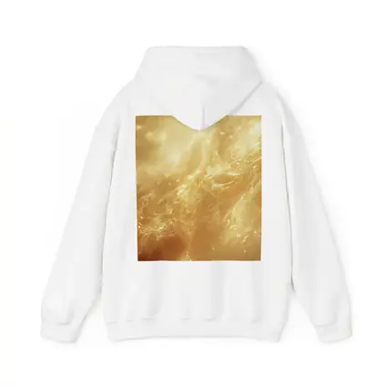 Golden Abstract Liquid Wave Flowing Art