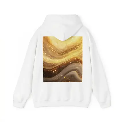 Gold Marble Abstract Swirling Glitter Flow