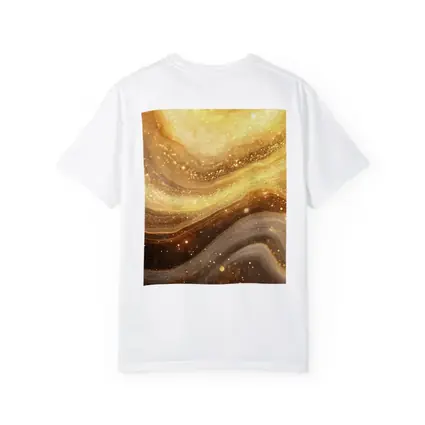 Gold Marble Abstract Swirling Glitter Flow
