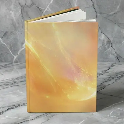 Golden Abstract Light Wave Art Print