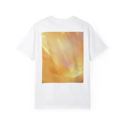 Golden Abstract Light Wave Art Print