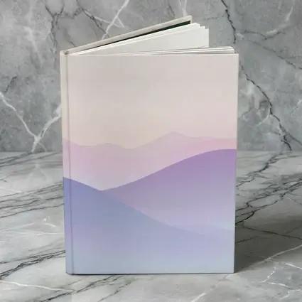 Pastel Purple Mountain Layers Soft Sky