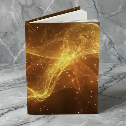 Golden Light Waves Abstract Dark Background