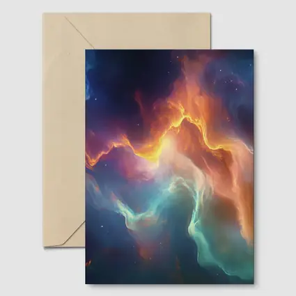 Colorful Nebula Space Abstract Galaxy Art