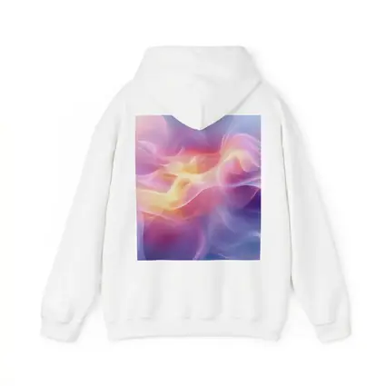 Soft Pink Purple Abstract Flowing Wave Art