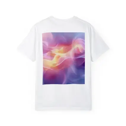 Soft Pink Purple Abstract Flowing Wave Art