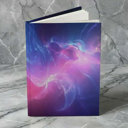 Blue Pink Purple Abstract Neon Energy Art