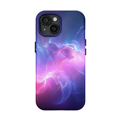 Blue Pink Purple Abstract Neon Energy Art