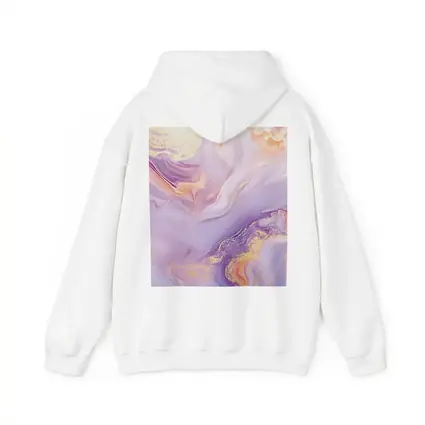 Lavender Pink Gold Swirl Marble Abstract Art