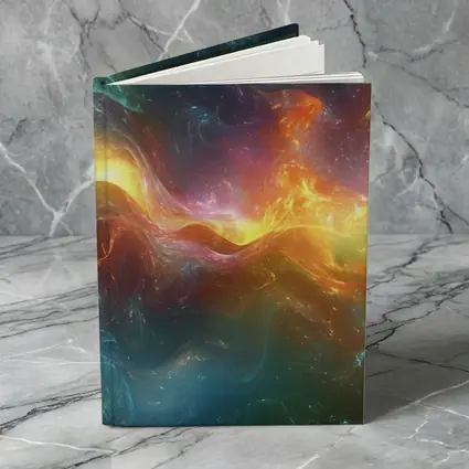 Colorful Abstract Cosmic Nebula Swirling Energy Art
