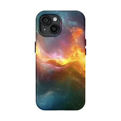 Colorful Abstract Cosmic Nebula Swirling Energy Art